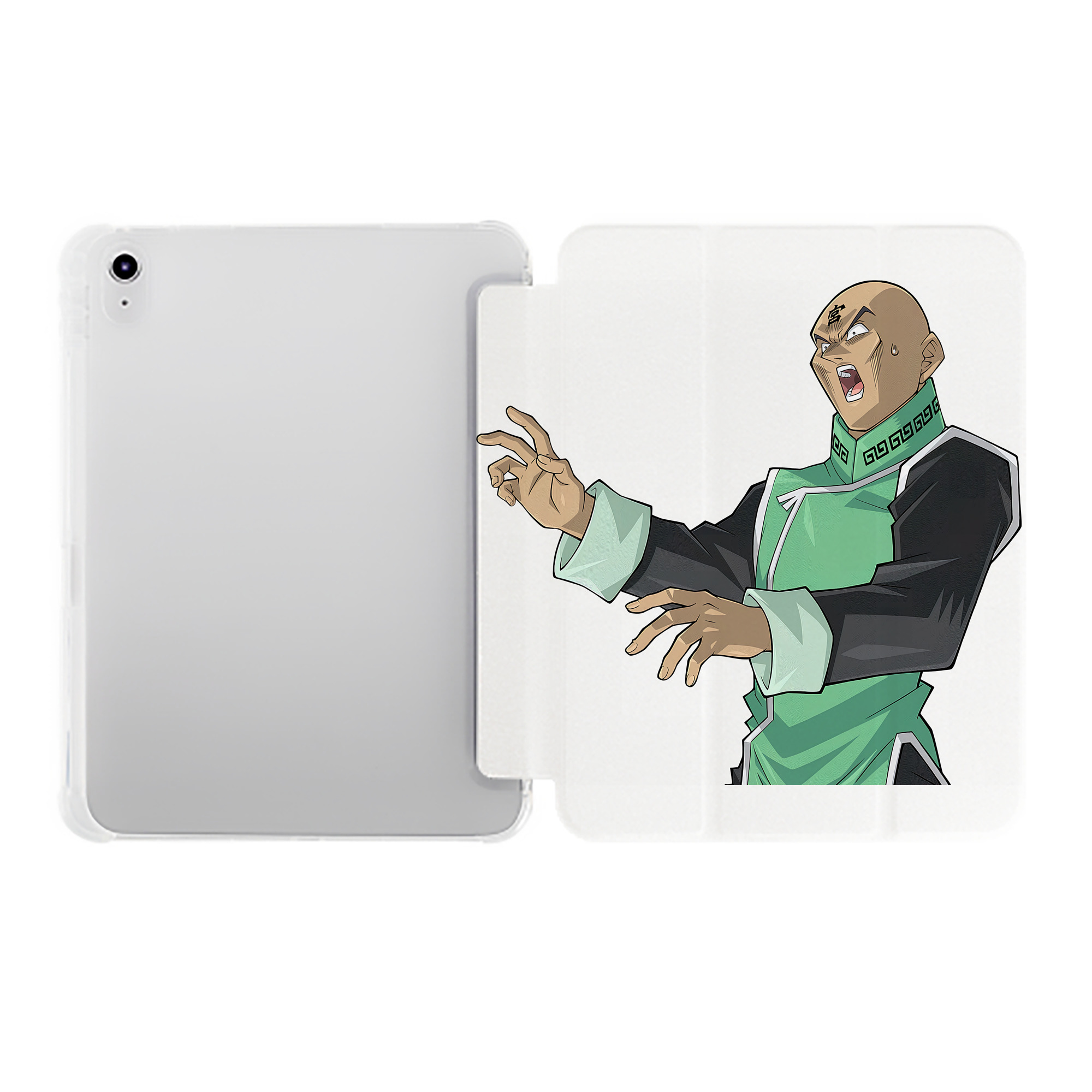 （画像用） 遊☆戯☆王 Yu-Gi-Oh! IPad ケース ペン収納付き 三つ折りスタンド PUレザー×シリコン 対応機種9.5/10.5/10.9インチ
